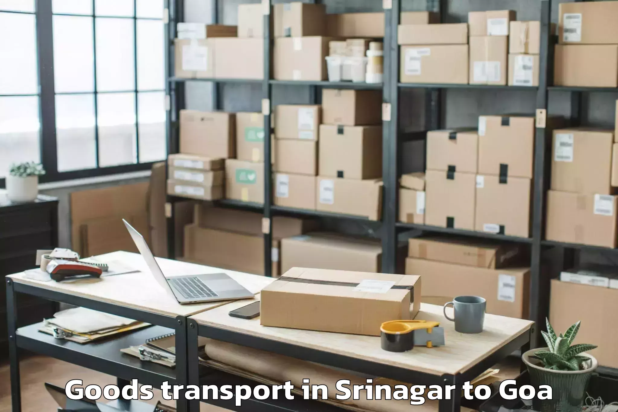 Easy Srinagar to Vodlemol Cacora Goods Transport Booking